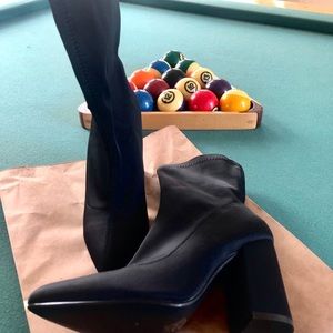 Black sock booties
